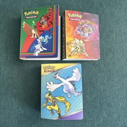 Set of 3 Pokemon TCG Mini Portfolio Binders NO CARDS Holds 60 Each EUC - Image 1