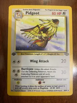 Pokemon Pidgeot 1st Edition Jungle 8/64 Holo Rare NM ⭐ - Image 1