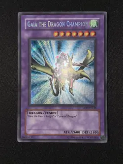 Yugioh Gaia the Dragon Champion LOB-EN125 Unlimited Legacy Pack Print NM-MINT - Image 1