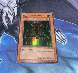 Man-Eater Bug LP Super Rare Unlimited LOB-108 2003 Print OG Yugioh! - Image 1