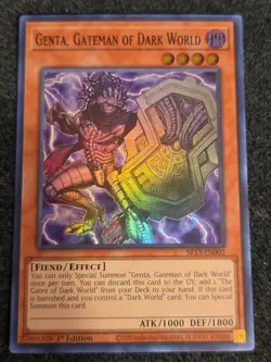 Genta, Gateman of Dark World - SR13-EN002 - Super Rare 1st Edition Yugioh NM - Image 1