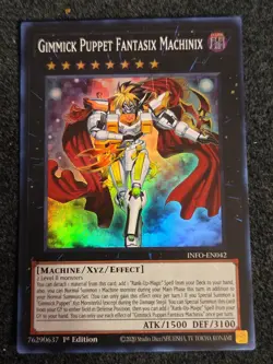Yugioh Gimmick Puppet Fantasix Machinix Super Rare INFO-EN042 1st Ed Near Mint - Image 1