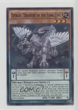 Zefraxi Treasure of the Yang Zing 1st Ed. YuGiOh Pendulum Evolution #PEVO-EN046 - Image 1