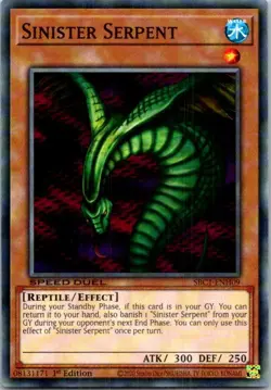 Sinister Serpent #SBC1-ENH09 Yugioh Near Mint or Better - Image 1