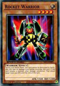 Rocket Warrior #SBC1-ENB04 Yugioh Near Mint or Better - Image 1
