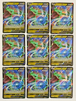 Pokemon Crown Zenith Rayquaza V 100/159 Lot of 9 Cards Ultra Rare Holo JCC7 - Image 1
