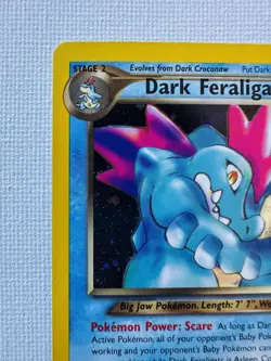 Vintage Pokemon Card Rare Holo DARK FERALIGATR Neo Destiny 5/105 - Image 2