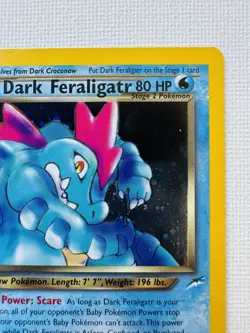 Vintage Pokemon Card Rare Holo DARK FERALIGATR Neo Destiny 5/105 - Image 3