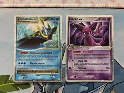 Vintage Pokemon Card Lot Fire Holo Espeon Ex - Image 1