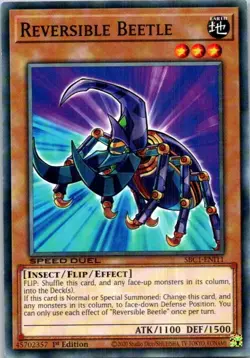 Reversible Beetle #SBC1-ENI11 Yugioh Near Mint or Better - Image 1