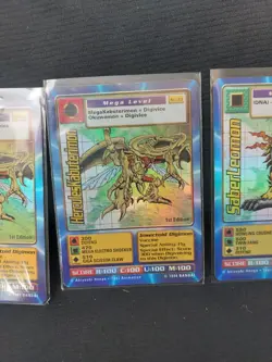 Vintage Digimon Holo Lot - 7 Holo Cards - 4 1st Edition Digimon TCG 1999 Bandai - Image 4