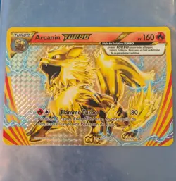 Pokemon TCG Arcanin Turbo XY180 Black Star Promo FR JUMBO Card French - Image 1