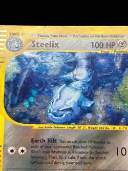 Steelix Holo Rare H23/H32 Aquapolis WoTC Pokemon Card 2002 E-Reader - Image 4