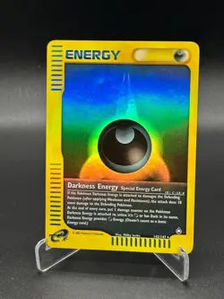 Darkness Energy 142/147 Holo Aquapolis English Pokemon Card E-Reader WoTC - Image 1