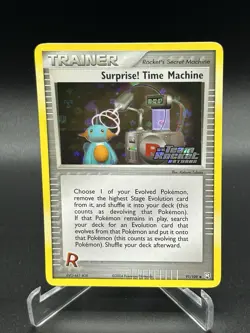 Surprise! Time Machine Reverse Holo 91/109 Team Rocket Returns Pokemon Card 2004 - Image 1