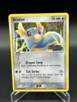 Dratini Reverse Holo 53/109 Team Rocket Returns Pokemon Card 2004 Stamped - Image 1