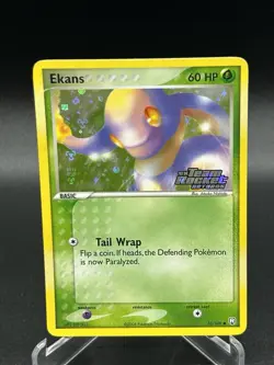Ekans Reverse Holo 55/109 Team Rocket Returns Pokemon Card 2004 Stamped - Image 1