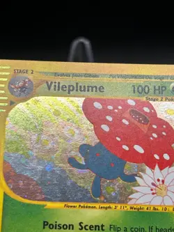 Vileplume Holo Rare H31/H32 Aquapolis WoTC Pokemon Card 2002 E-Reader SWIRL - Image 4