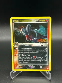 Dark Houndoom Reverse Holo 5/109 Team Rocket Returns Pokemon Card 2004 Stamped - Image 1
