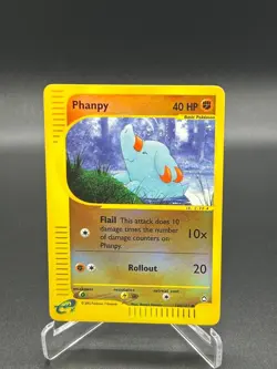 Phanpy 100/147 Reverse Holo Aquapolis English Pokemon Card WoTC E-Reader - Image 1