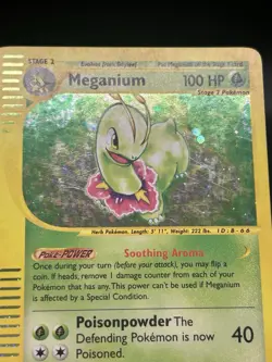 Meganium Holo 18/165 Expedition Pokemon Card WOTC 2002 - Image 3