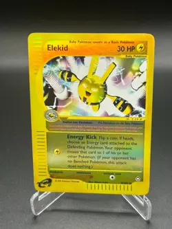 Elekid Reverse Holo 9/147 Aquapolis English Pokemon Card WoTC E-Reader - Image 1