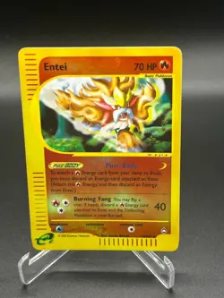 Entei Reverse Holo 10/147 Aquapolis English Pokemon Card WoTC E-Reader - Image 1