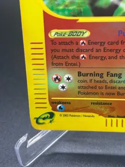 Entei Reverse Holo 10/147 Aquapolis English Pokemon Card WoTC E-Reader - Image 5