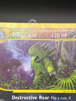 Tyranitar Reverse Holo 40/147 Aquapolis English Pokemon Card WoTC E-Reader - Image 3
