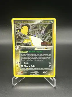 Dark Ampharos Reverse Holo 2/109 EX Team Rocket Returns Pokemon Card 2004 LP - Image 1