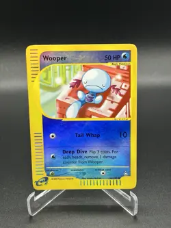 Wooper 66/147 Reverse Holo Aquapolis English Pokemon Card WoTC E-Reader - Image 1