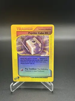 Psychic Cube 132/147 Reverse Holo Aquapolis English Pokemon Card WoTC E-Reader - Image 1
