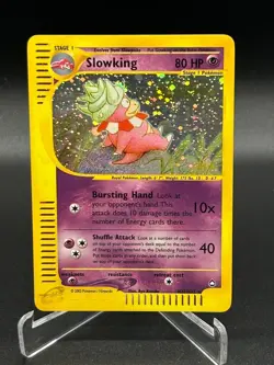 Slowking Holo Rare /H32 Aquapolis WoTC Pokemon Card 2002 E-Reader - Image 1