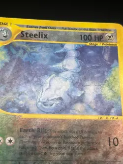 Steelix Reverse Holo 35/147 Aquapolis English Pokemon Card WoTC E-Reader - Image 2