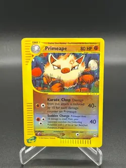 Primeape 29/147 Reverse Holo Aquapolis English Pokemon Card WoTC E-Reader - Image 1