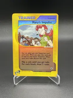 Mary's Impulse 142/165 Reverse Holo Expedition Pokemon Card 2002 WoTC E-Reader - Image 1