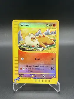 Cubone 103/165 Reverse Holo Expedition Pokemon Card 2002 WoTC E-Reader - Image 1
