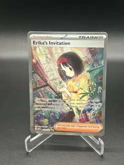 Erika's Invitation Illustration Rare 203/165 Scarlet & Violet 151 Pokemon Card - Image 1