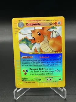 Dragonite Reverse Holo 9/165 Expedition Pokemon Card 2002 LP WoTC - Image 1