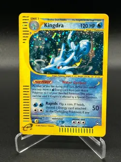 Kingdra Holo Rare H14/H32 Aquapolis WoTC Pokemon Card 2002 E-Reader - Image 1