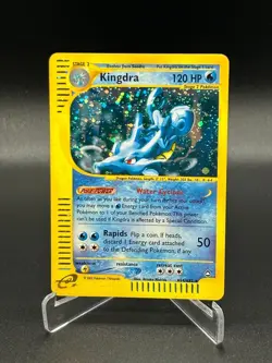 Kingdra Holo Rare H14/H32 Aquapolis WoTC Pokemon Card 2002 E-Reader - Image 2