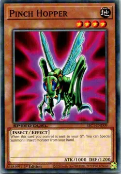 Pinch Hopper #SBC1-END09 Yugioh Near Mint or Better - Image 1
