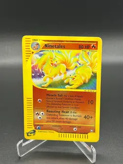 Ninetales 25/147 Reverse Holo Aquapolis English Pokemon Card WoTC E-Reader - Image 1