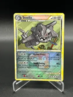 Steelix Crosshatch Holo 24/95 League Promo Pokemon Card 2010 - Image 1