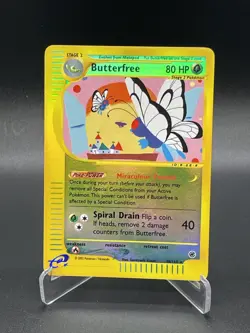 Butterfree 38/165 Reverse Holo Expedition Pokemon Card 2002 WoTC E-Reader - Image 1