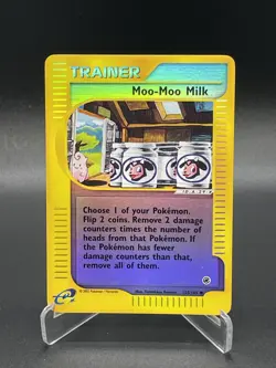 Moo-Moo Milk 155/165 Reverse Holo Expedition Pokemon Card 2002 WoTC E-Reader - Image 1