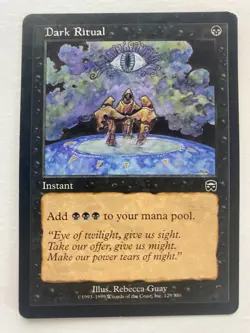 Dark Ritual Mercadian Masques Regular Magic the Gathering MTG Card - Image 1