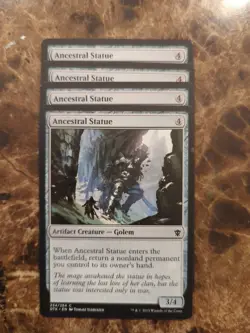 (4) Ancestral Statue *PLAYSET* Dragons of Tarkir Regular NM MTG - Image 1
