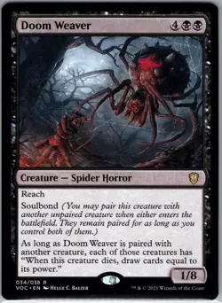 Doom Weaver Commander: Innistrad: Crimson Vow 34 R LP-NM - Image 1