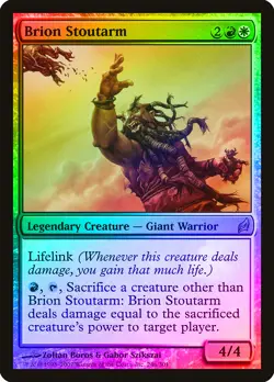 Brion Stoutarm FOIL Lorwyn PLD White Red Rare MAGIC GATHERING CARD ABUGames - Image 1